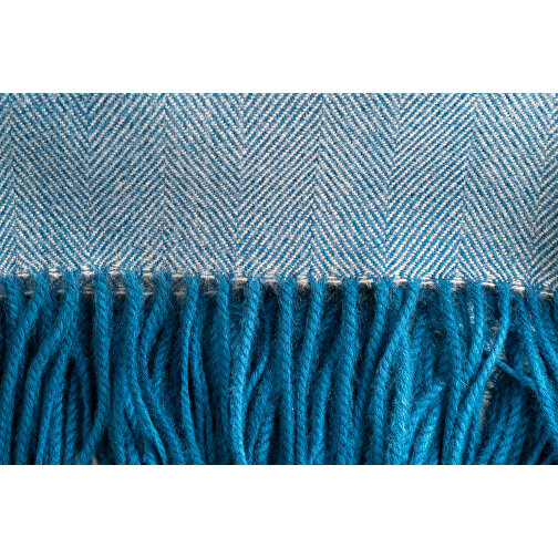 SMOOTH. Decke Aus 100% Acryl Mit Einem Band Für Personalisierungskarte , blau, 1,00cm (Höhe), Bild 4