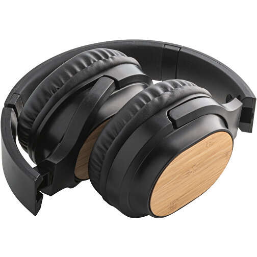 GOULD. Kabellose Kopfhörer Aus Bambus Und ABS Mit BT 5´0-Übertragung , schwarz, Bambus. ABS, 1,00cm (Höhe), Bild 4