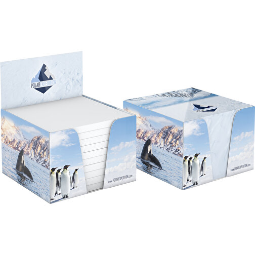 Haftnotiz Pop-Up-Box White 72 X 72, 500 Blatt , weiss, weisses Haftpapier weisser Karton, 7,20cm x 7,20cm (Länge x Breite), Bild 1
