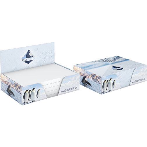 Haftnotiz Pop-Up-Box White 100 X 72, 250 Blatt , weiss, weisses Haftpapier weisser Karton, 7,20cm x 10,00cm (Länge x Breite), Bild 1