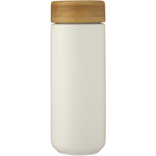 Vaso de cerámica de 300 ml con tapa de bambú 'Lumi', Imagen 5