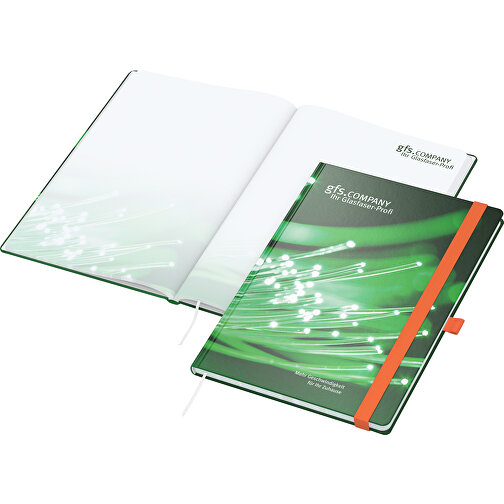 Notesbog In-Book Round bestseller A4 mat, orange, Billede 1
