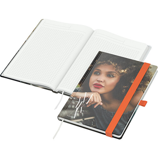 Quaderno Match-Book Bianco verde+blu A5, arancione, Immagine 1