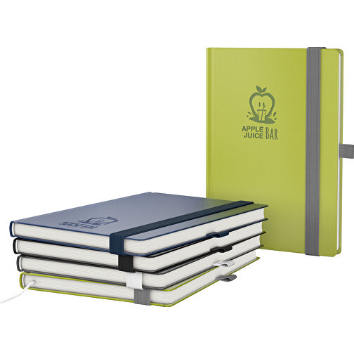 Notizbuch Organic-Book Green+blue, Grün , grün, 21,00cm x 14,80cm (Länge x Breite), Bild 2