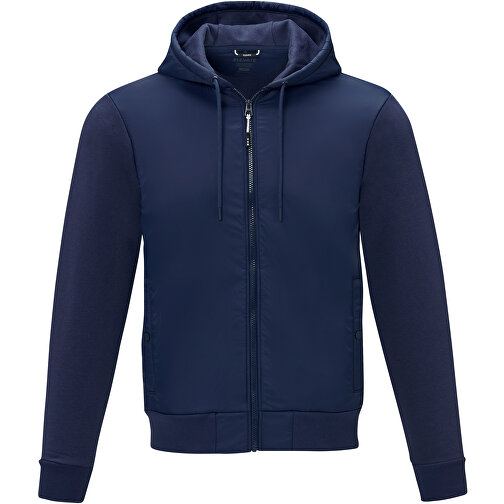 Darnell Hybridjacke Für Herren , navy, Dull cire 380T Woven 100% Nylon, 38 g/m2, Contrast fabric, Strick 60% Baumwolle, 40% Polyester, 345 g/m2, XL, , Bild 3