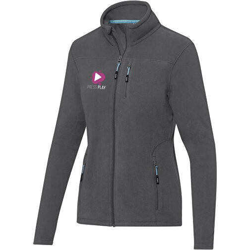 Amber GRS Recycelte Fleecejacke Für Damen , storm grey, Microfleece 100% GRS zertifiziertes recyceltes Polyester, 174 g/m2, XS, , Bild 2