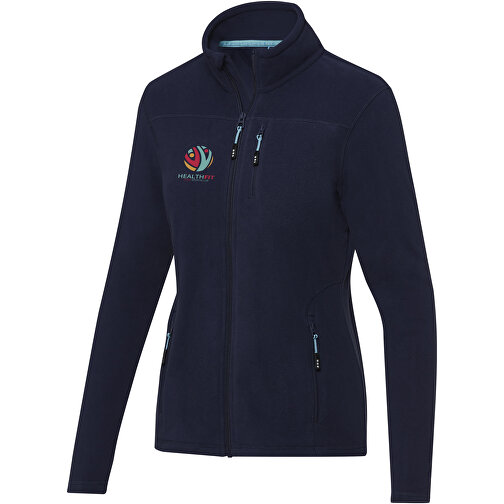 Amber GRS Recycelte Fleecejacke Für Damen , navy, Microfleece 100% GRS zertifiziertes recyceltes Polyester, 174 g/m2, M, , Bild 2