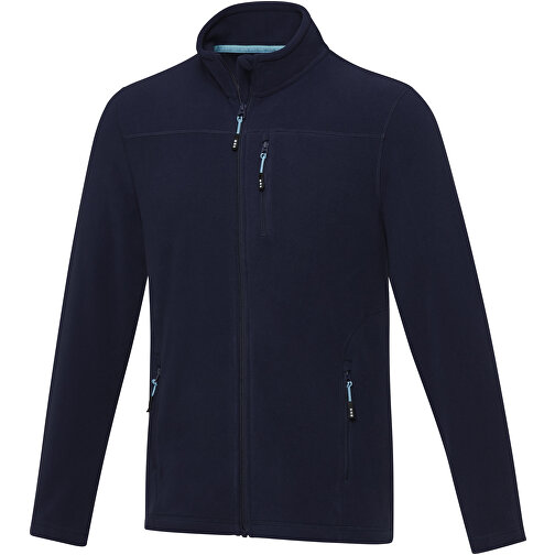 Amber GRS Recycelte Fleecejacke Für Herren , navy, Microfleece 100% GRS zertifiziertes recyceltes Polyester, 174 g/m2, M, , Bild 1