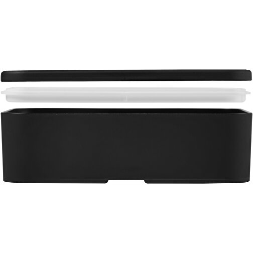 MIYO Lunchbox , schwarz / schwarz, PP Kunststoff, 18,00cm x 6,00cm x 11,00cm (Länge x Höhe x Breite), Bild 6