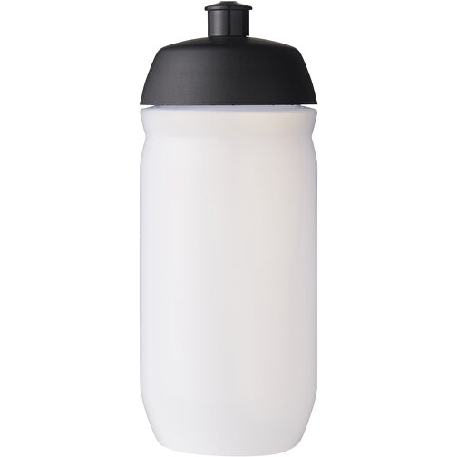 HydroFlex™ 500 Ml Squeezy Sportflasche , schwarz / transparent weiß, MDPE Kunststoff, PP Kunststoff, 18,30cm (Höhe), Bild 3