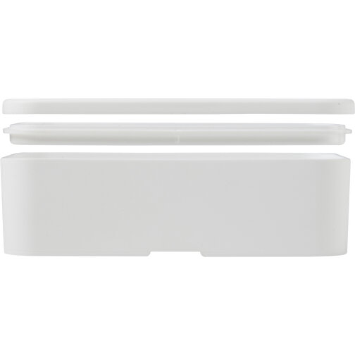 MIYO Lunchbox , weiß / schwarz, PP Kunststoff, 18,00cm x 6,00cm x 11,00cm (Länge x Höhe x Breite), Bild 6