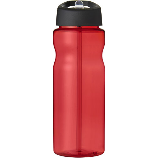 H2O Active® Eco Base 650 Ml Sportflasche Mit Ausgussdeckel , rot / schwarz, PCR Kunststoff, 72% PP Kunststoff, 17% SAN Kunststoff, 11% PE Kunststoff, 21,80cm (Höhe), Bild 3