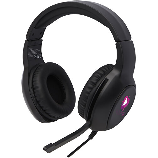 Gleam Gaming-Kopfhörer , schwarz, ABS Kunststoff, 18,00cm x 5,20cm x 17,00cm (Länge x Höhe x Breite), Bild 2
