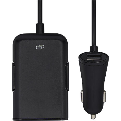 Caricabatterie per auto con 4 porte USB, tecnologia Quick Charge 3.0 ed estensione per i sedili post, Immagine 5