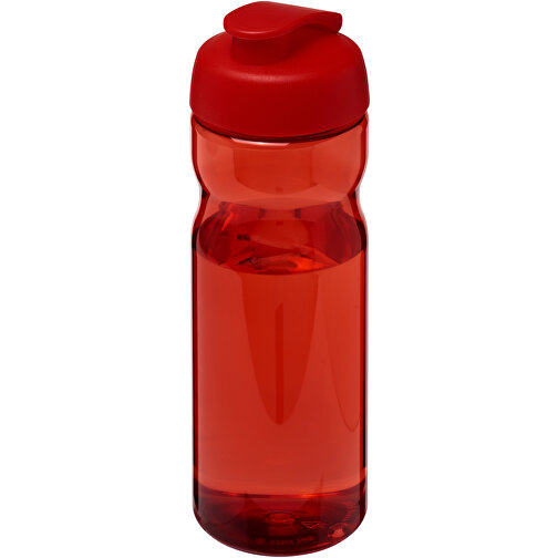 H2O Active® Eco Base 650 Ml Sportflasche Mit Klappdeckel , rot, PCR Kunststoff, PP Kunststoff, 22,10cm (Höhe), Bild 1