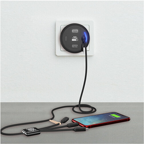 SCX.design H11 Smart Home Ladegerät Mit Leuchtlogo , schwarz, ABS Kunststoff, 8,90cm (Höhe), Bild 6