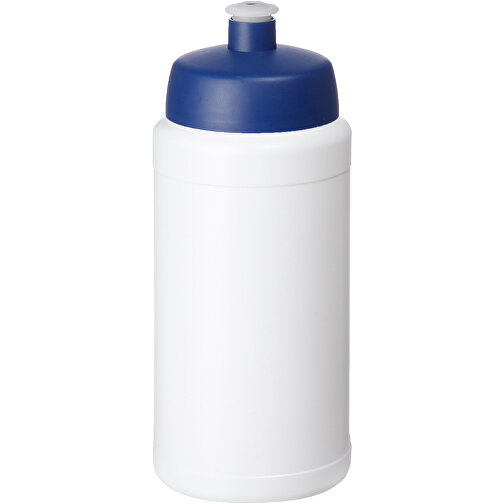 Baseline® Plus 500 Ml Sportflasche , blau / weiß, HDPE Kunststoff, PP Kunststoff, 18,50cm (Höhe), Bild 1