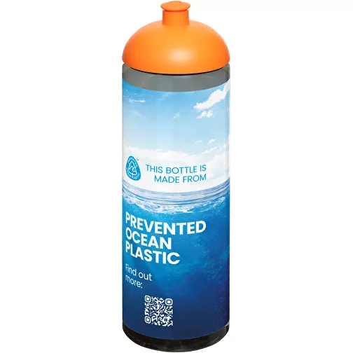 Borraccia sportiva da 850 ml con coperchio a cupola H2O Active® Eco Vibe, Immagine 2