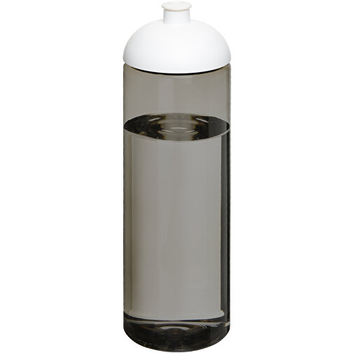 H2O Active® Eco Vibe 850 Ml Sportflasche Mit Stülpdeckel , kohle / weiß, PCR Kunststoff, 90% PP Kunststoff, 10% TPE Kunststoff, 24,60cm (Höhe), Bild 1