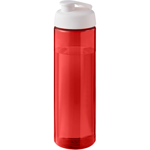 H2O Active® Eco Vibe 850 Ml Sportflasche Mit Klappdeckel , rot / weiss, PCR Kunststoff, PP Kunststoff, 24,40cm (Höhe), Bild 1