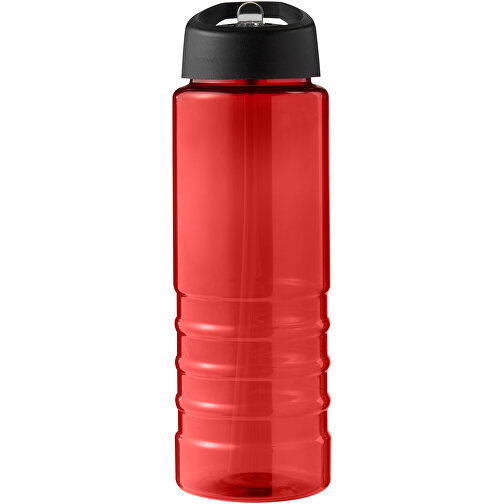 H2O Active® Eco Treble 750 Ml Sportflasche Mit Stülpdeckel , rot / schwarz, PCR Kunststoff, 72% PP Kunststoff, 17% SAN Kunststoff, 11% PE Kunststoff, 22,80cm (Höhe), Bild 3