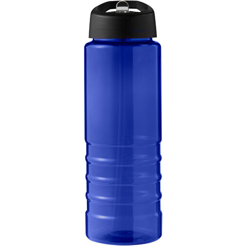 H2O Active® Eco Treble 750 Ml Sportflasche Mit Stülpdeckel , blau / schwarz, PCR Kunststoff, 72% PP Kunststoff, 17% SAN Kunststoff, 11% PE Kunststoff, 22,80cm (Höhe), Bild 3