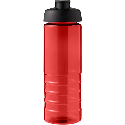 H2O Active® Eco Treble 750 Ml Sportflasche Mit Stülpdeckel , rot / schwarz, PCR Kunststoff, PP Kunststoff, 23,10cm (Höhe), Bild 3