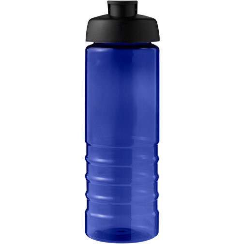 H2O Active® Eco Treble 750 Ml Sportflasche Mit Stülpdeckel , blau / schwarz, PCR Kunststoff, PP Kunststoff, 23,10cm (Höhe), Bild 3