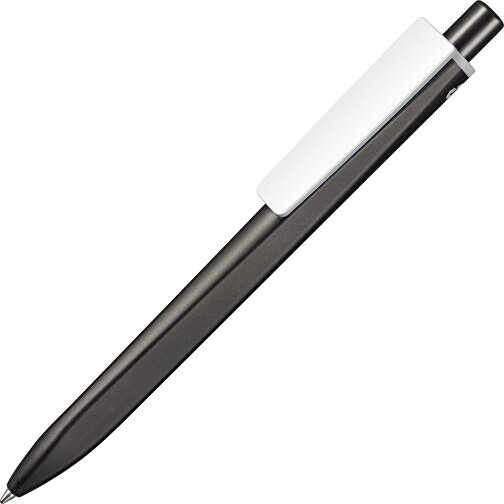 Kugelschreiber RIDGE SCHWARZ RECYCLED , Ritter-Pen, schwarz recycled/weiss recycled, ABS-Kunststoff, 141,00cm (Länge), Bild 2