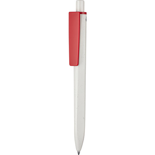 Kugelschreiber RIDGE GRAU RECYCLED , Ritter-Pen, grau recycled/rot recycled, ABS-Kunststoff, 141,00cm (Länge), Bild 1