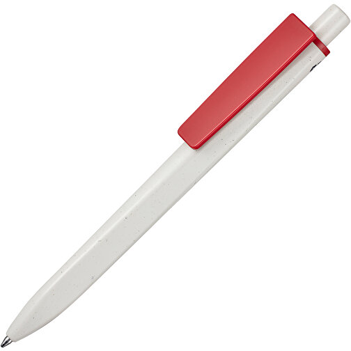Kugelschreiber RIDGE GRAU RECYCLED , Ritter-Pen, grau recycled/rot recycled, ABS-Kunststoff, 141,00cm (Länge), Bild 2