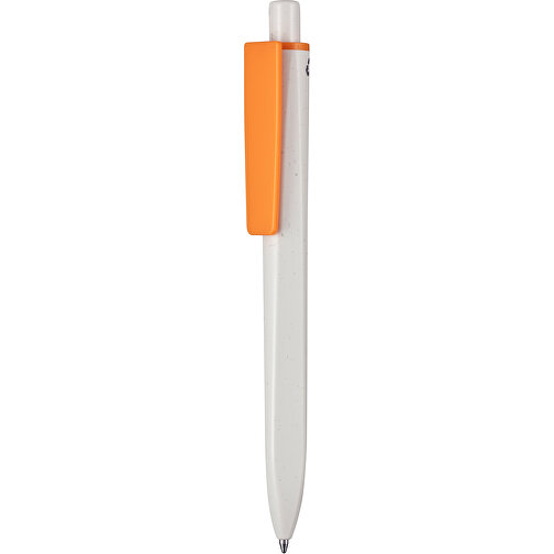 Kugelschreiber RIDGE GRAU RECYCLED , Ritter-Pen, grau recycled/orange recycled, ABS-Kunststoff, 141,00cm (Länge), Bild 1