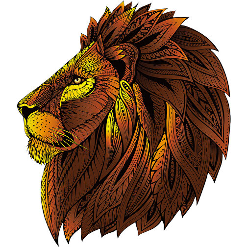 Rainbow Wooden Puzzle Lion (Löwe) 121tlg. , , 30,00cm x 0,50cm x 25,00cm (Länge x Höhe x Breite), Bild 2