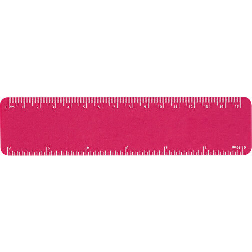 Recyclinglineal Flexi 15cm   - Recycelt , Green&Good, pink, recycelter Kunststoff, 16,20cm x 0,05cm x 3,80cm (Länge x Höhe x Breite), Bild 1