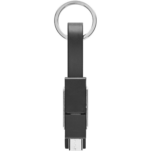 Key C , schwarz, Kunststoff, 7,30cm x 1,00cm x 1,40cm (Länge x Höhe x Breite), Bild 2