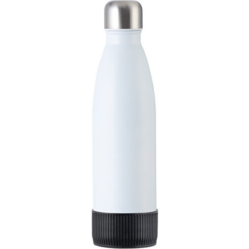 Thermoflasche RETUMBLER MyTOULON , Retumbler, weiß / schwarz, Edelstahl, Kunststoff, Silikon, 4,30cm x 26,00cm x 7,00cm (Länge x Höhe x Breite), Bild 1