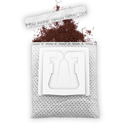 CoffeeBag - Gourmet - Schwarz , schwarz, Papier, 12,00cm x 0,90cm x 10,00cm (Länge x Höhe x Breite), Bild 8