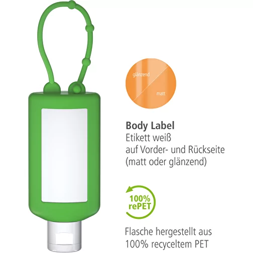 Lait solaire sensible FPS 30, Bumper de 50 ml (vert), Body Label, Image 4