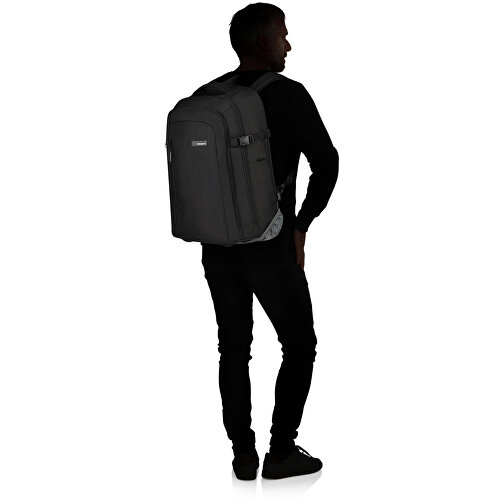 Samsonite-Roader-Laptop Backpack/WH 55/20 , Samsonite, deep black, 100% RECYCLED PET POLYESTER, 55,00cm x 22,00cm x 39,00cm (Länge x Höhe x Breite), Bild 7