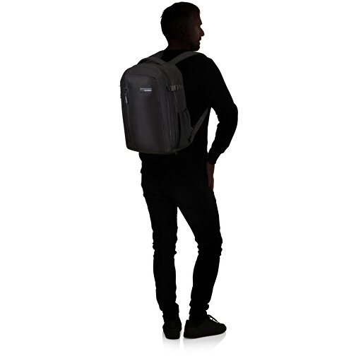Samsonite-Roader-Laptop Backpack M , Samsonite, deep black, 100% RECYCLED PET POLYESTER, 44,00cm x 23,00cm x 33,00cm (Länge x Höhe x Breite), Bild 7