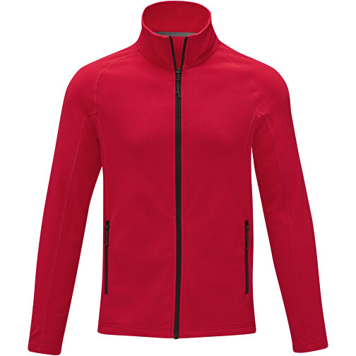 Zelus Fleecejacke Für Herren , rot, Microfleece 100% Polyester, 140 g/m2, XS, , Bild 3