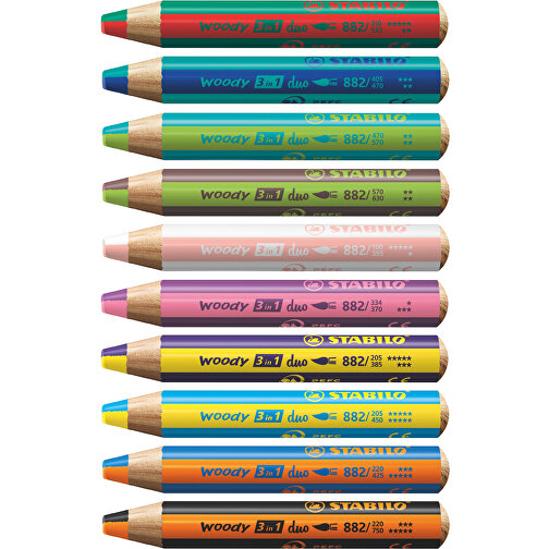 STABILO woody duo coloured pencil zestaw 4 szt, Obraz 2