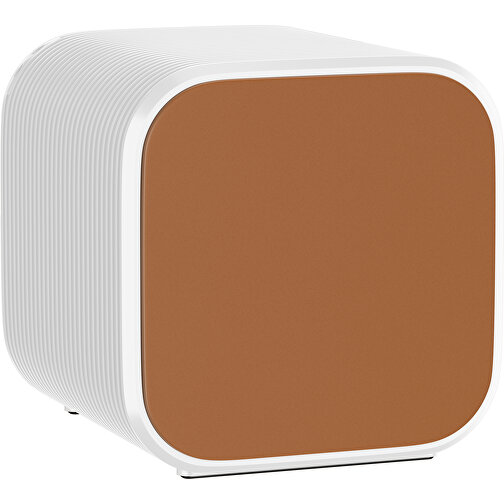 Bluetooth-Lautsprecher Double-Sound , braun / weiß, ABS Kunststoff, 6,00cm x 6,00cm x 6,00cm (Länge x Höhe x Breite), Bild 1