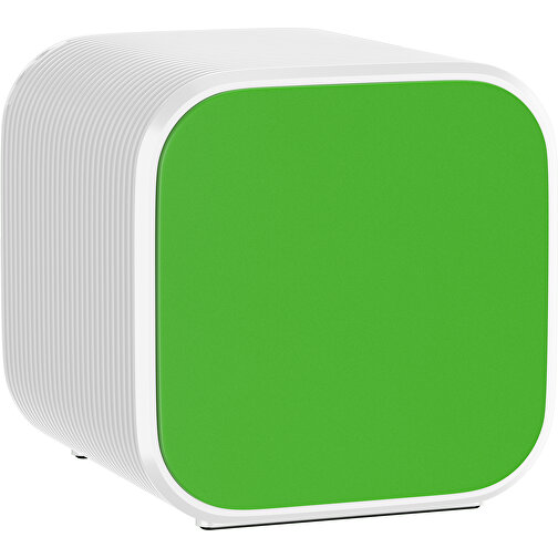 Bluetooth-Lautsprecher Double-Sound , grasgrün / weiß, ABS Kunststoff, 6,00cm x 6,00cm x 6,00cm (Länge x Höhe x Breite), Bild 1
