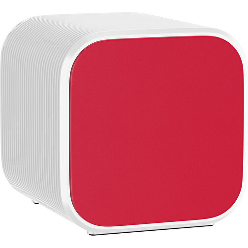 Bluetooth-Lautsprecher Double-Sound , dunkelrot / weiß, ABS Kunststoff, 6,00cm x 6,00cm x 6,00cm (Länge x Höhe x Breite), Bild 1