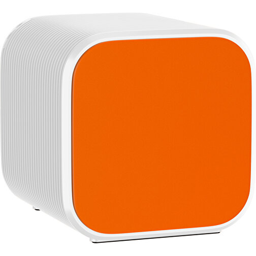 Bluetooth-Lautsprecher Double-Sound , orange / weiß, ABS Kunststoff, 6,00cm x 6,00cm x 6,00cm (Länge x Höhe x Breite), Bild 1