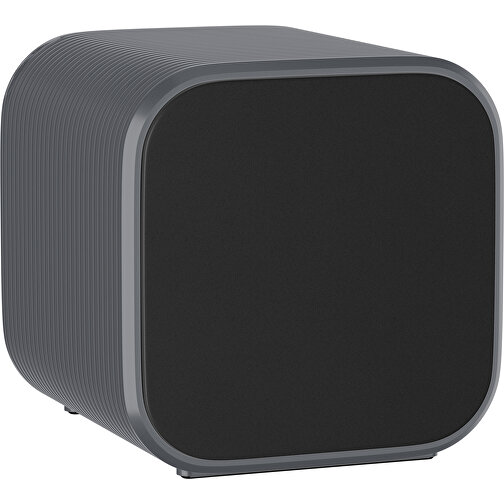 Bluetooth-Lautsprecher Double-Sound , schwarz / dunkelgrau, ABS Kunststoff, 6,00cm x 6,00cm x 6,00cm (Länge x Höhe x Breite), Bild 1