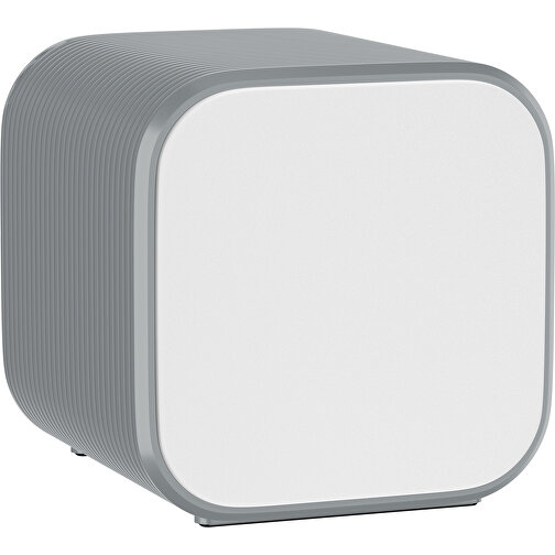Bluetooth-Lautsprecher Double-Sound , weiß / silber, ABS Kunststoff, 6,00cm x 6,00cm x 6,00cm (Länge x Höhe x Breite), Bild 1