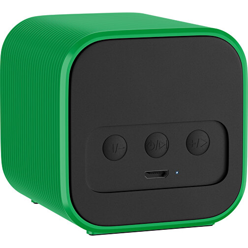 Bluetooth-Lautsprecher Double-Sound , grün, ABS Kunststoff, 6,00cm x 6,00cm x 6,00cm (Länge x Höhe x Breite), Bild 2