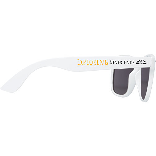 Sun Ray Recycelte Sonnenbrille , weiss, Recycelter Kunststoff, 14,50cm x 49,50cm (Länge x Breite), Bild 2